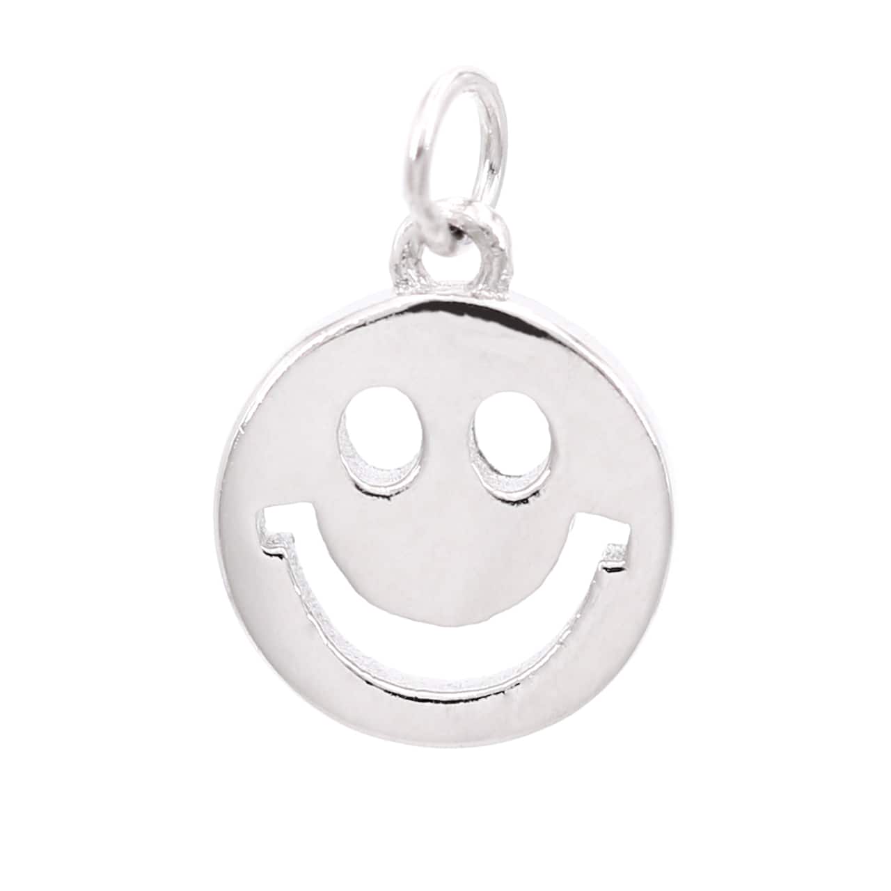 Sterling Silver Smile Icon Charm by Bead Landing™